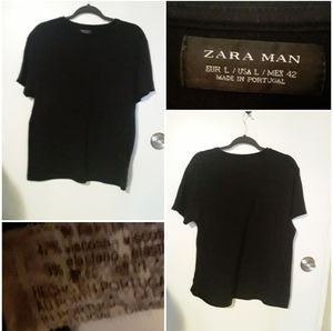 Zara Men's Black Teeshirt